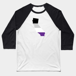 California Asexual Pride Baseball T-Shirt